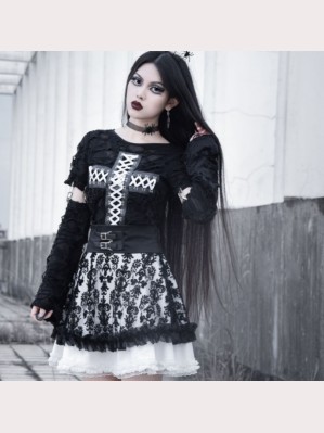 Bandage Gothic Dress OP by Blood Supply (BSY58)